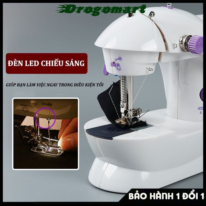 ( FREESHIP 99K ) Máy khâu mini gia đình cầm tay tiện dụng Máy may CMD hỗ trợ may vá Bảo Hành 6 tháng