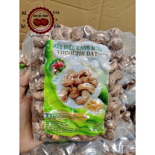 Hạt điều rang muối nguyên vỏ lụa thính tín đạt 500gam loai 1