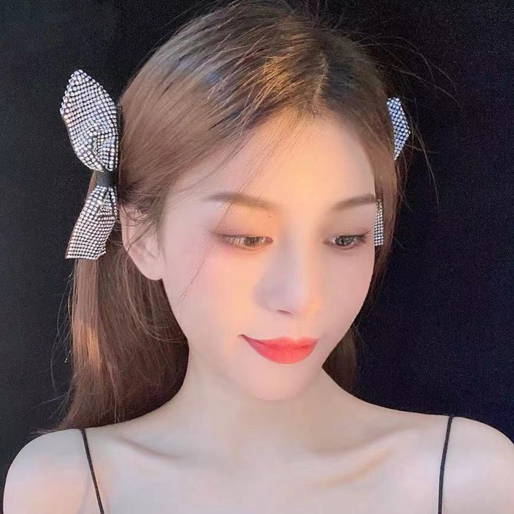 Kẹp tóc nơ phong cách Hàn Quốc dễ thương thời trang cho nữ