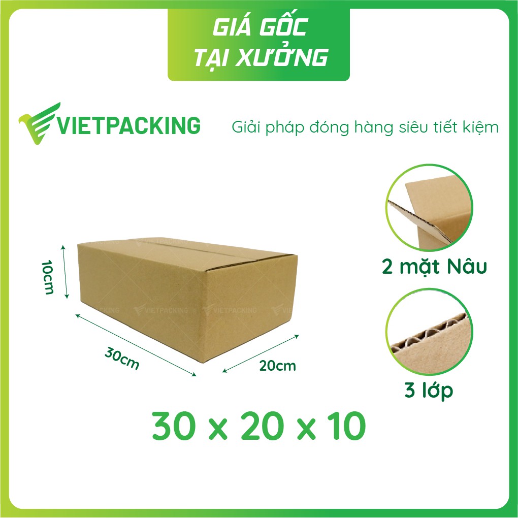 30x20x10 - 50 hộp carton đóng gói hàng V172