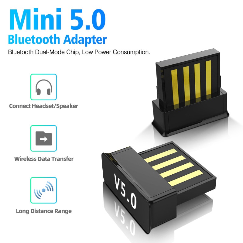 Đầu chuyển đổi USB bluetooth 5.0 dành cho điện thoại / máy tính bàn / tablet