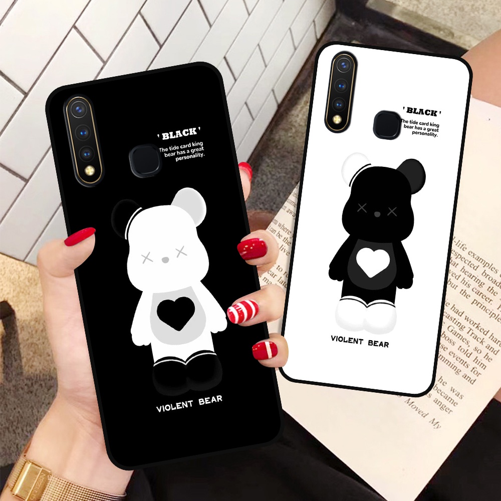 Ốp Vivo Y19 / U3 in hình họa tiết Mountain, Be@rbrick dễ thương (T13 - T18)