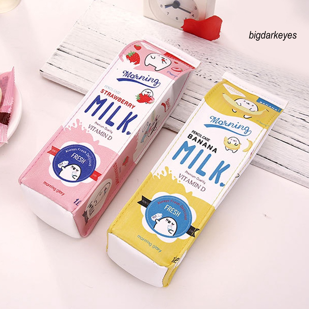 Túi Đựng Bút Bằng Da Giả Khóa Kéo Sức Chứa Lớn Tiện Dụng