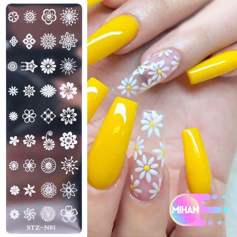 [Hàng mới về] Khuôn dập in họa tiết trang trí móng tay thủ công bằng thép không gỉ chuyên nghiệp