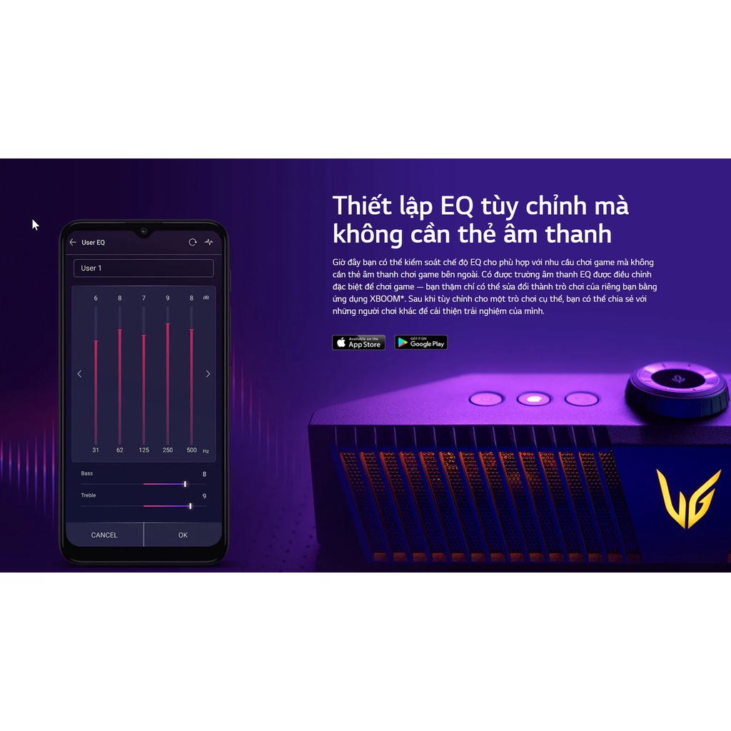 Loa Bluetooth LG Ultragear GP9 Gaming 100% Hàng Chính Hãng