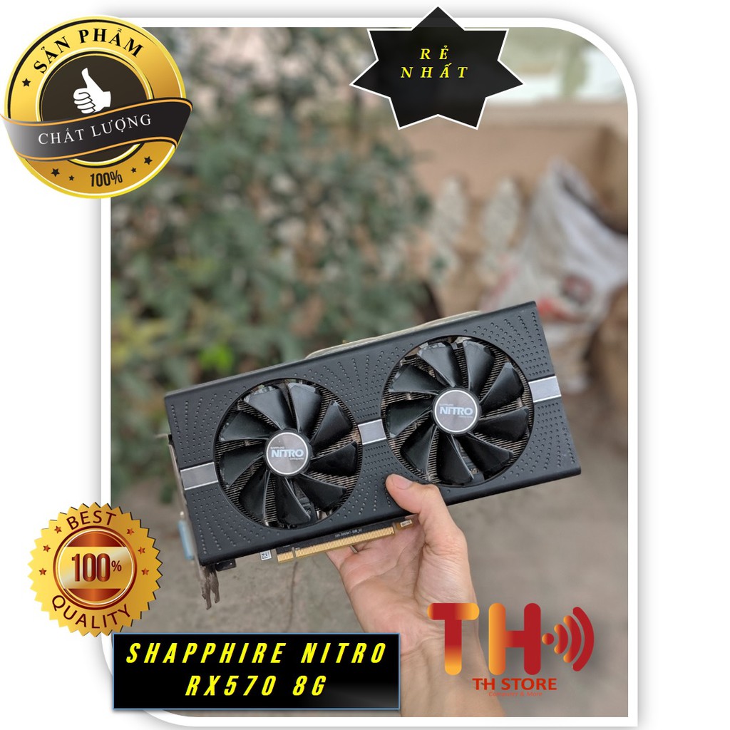Card màn hình VGA Shapphire Nitro Rx570 oc 8Gb , 580 8gb Hàng đẹp3 | BigBuy360 - bigbuy360.vn