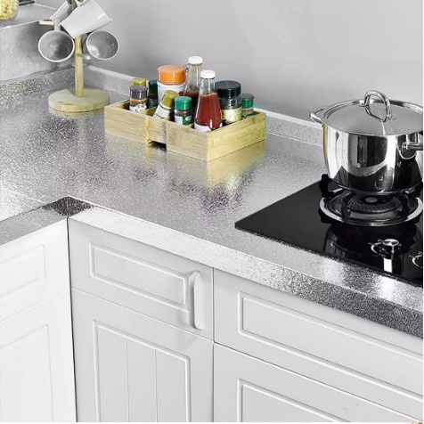 [Chính hãng] Giấy Bạc Dán Nhà Bếp - Cuộn 60CM X 3m  decal giấy dán bếp tráng nhôm cách nhiệtTRÍ TÀI VIỆT NAM
