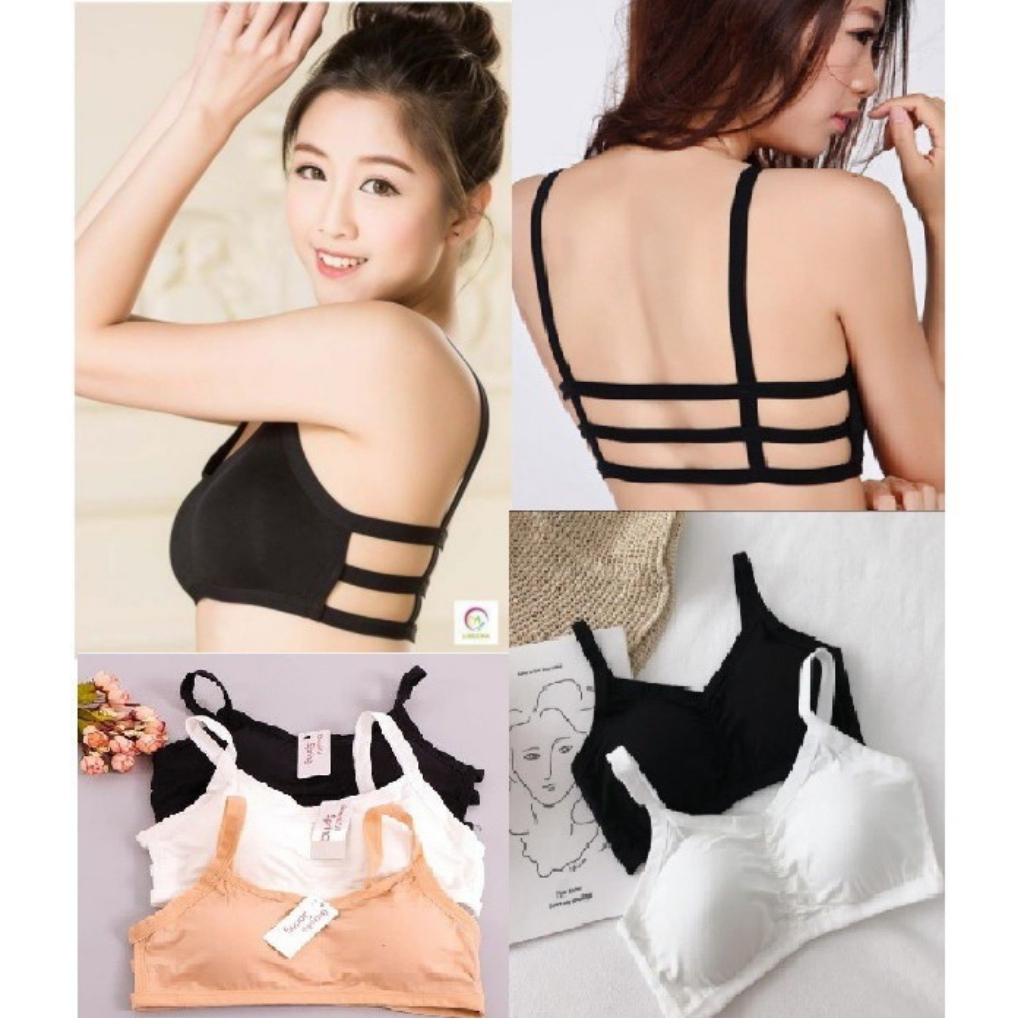 Áo Bra 3 Dây Không Gọng (áo bra học sinh)-Freesize