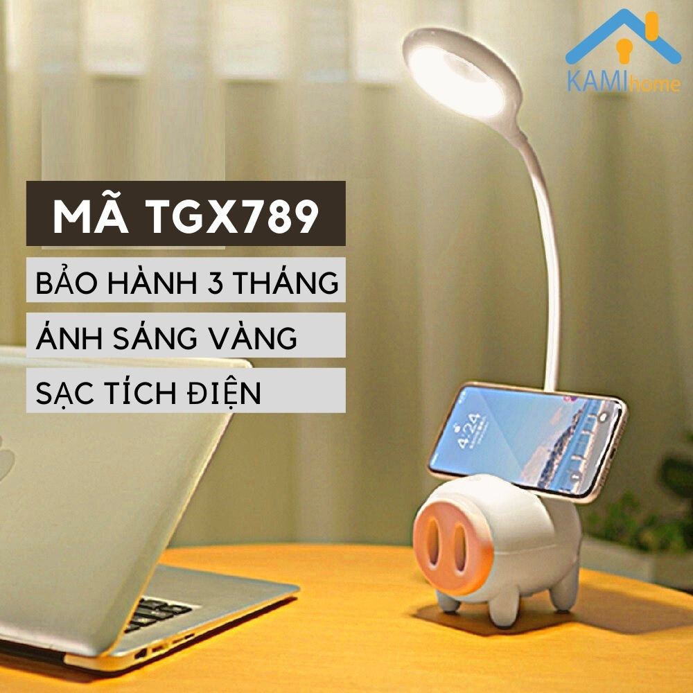 Đèn học để bàn chống cận thị cho trẻ em pin sạc tích điện và đèn led cảm ứng có Giá điện thoại học online mã 3601x