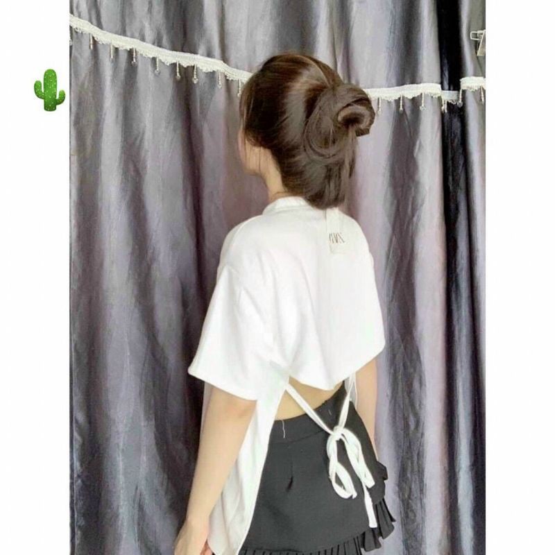 🍓 Áo thun 3/4 cột dây lưng sau đủ màu