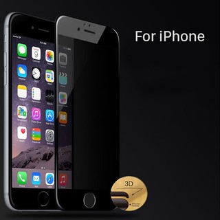 Kính cường lực full màn chống nhìn trộm cho lphone 6/6S/6Plus/7/8/7Plus/X viền đen
