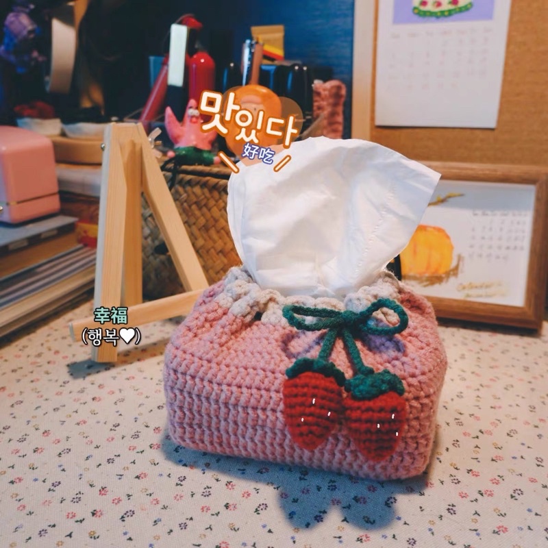DIY Gói Nguyên Liệu Móc 🧶 Tự Làm Hộp Đựng Khăn Giấy  🧻 - Quà Tặng Handmade Tự Làm Decor [Có hướng dẫn]