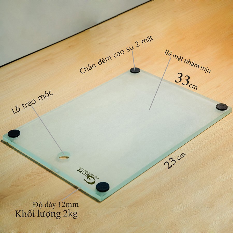 THỚT KÍNH CƯỜNG LỰC GHOME _Độ dày: 12mm
