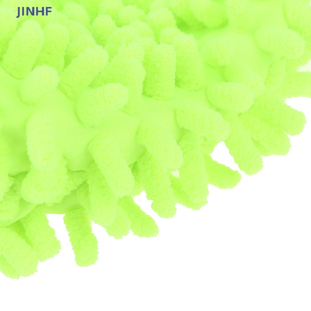 Găng Tay Rửa Xe Bằng Sợi Microfiber Chenille Mềm Mại Cho JINHF