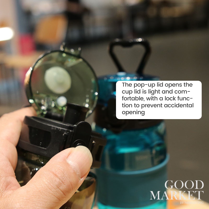 Bình Nước 500ML Bằng Nhựa Có Tay Cầm Tiện Dụng