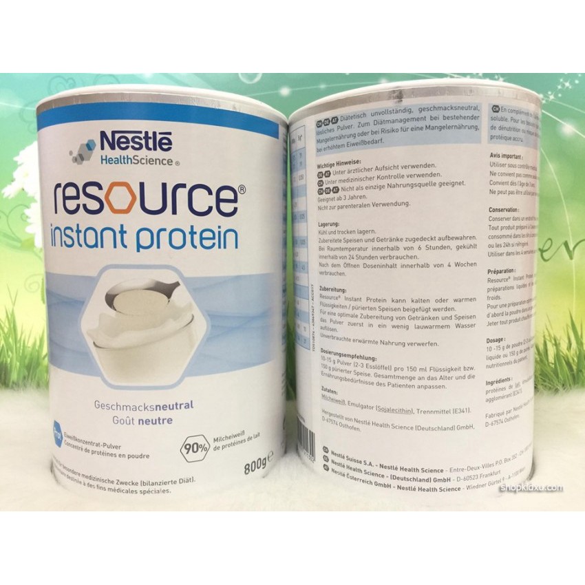 Sữa tiểu đường Nestle Resource Instant Protein 800g