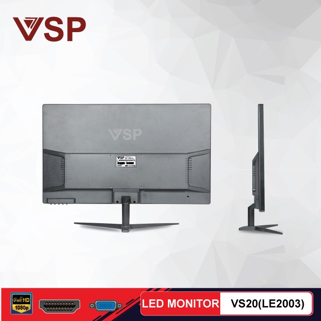 Màn hình máy tính 20inch VSP VS20 (LE2003) VGA HDMI 1600 X900P 75Hz 5ms TN - Hàng chính hãng