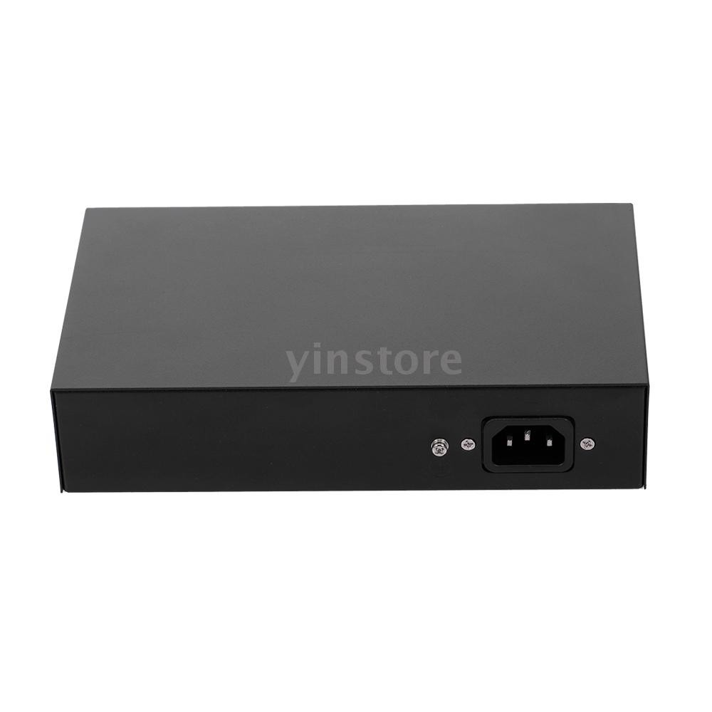 yins♥ZWD-8+2BZDN-X 8+2 POE Switch 8 Ethernet Port 2 Uplink Ethernet Port 2.0Gbps  for IP Camera Wireless AP UK Plug