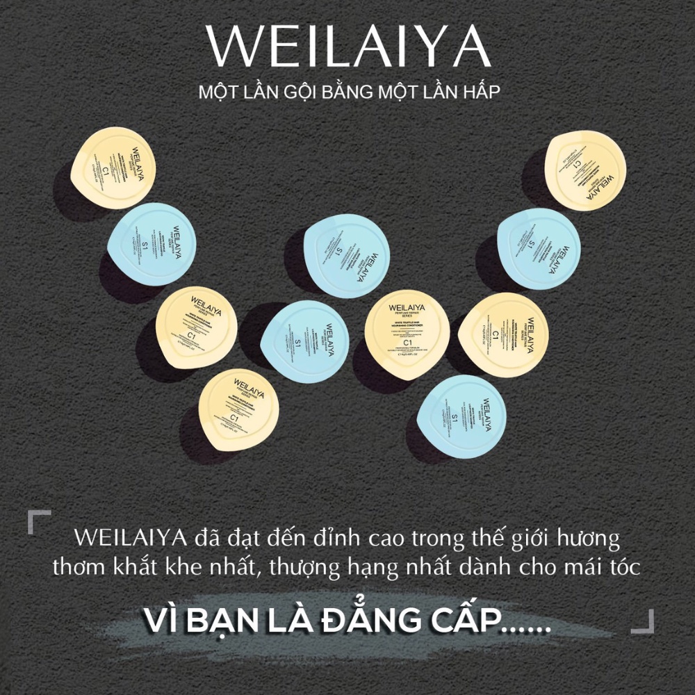 Dầu Gội Phục Hồi Tóc Chiết Xuất Nấm Truffle Weilaiya, Sạch Gàu, Mềm Mượt, Phục Hồi Hư Tổn Tóc [ CẶP SIZE MINI ]