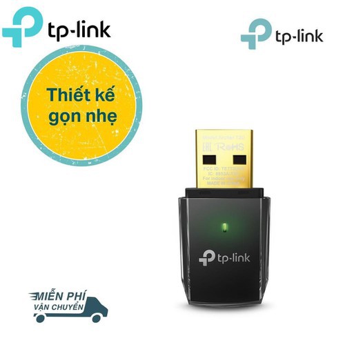  TP-Link AC 600Mbps USB wifi (USB thu wifi) -Archer T2U- Hàng Chính Hãng | BigBuy360 - bigbuy360.vn