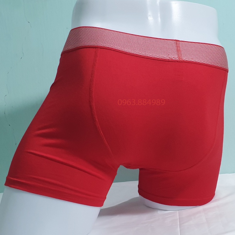 Túi 3 quần lót nam chất thun dạng đùi C.04 cạp bạc bản cạp rộng nhiều màu xịn cho anh em