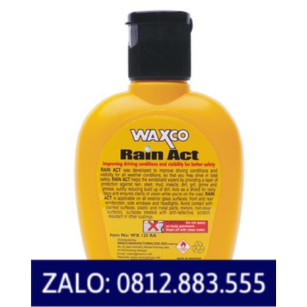 Dung dịch chống bám nước mưa WAXCO