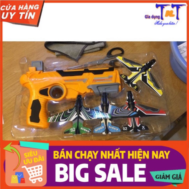 Súng bắn máy bay mô bình cho trẻ em, chất liệu nhựa ABS an toàn, giúp trẻ năng động phản xạ tốt