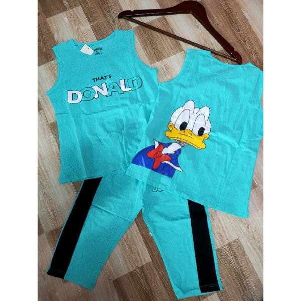 Bộ sát nách quần lửng thun cotton 100% chính phẩm hàng shop size đại