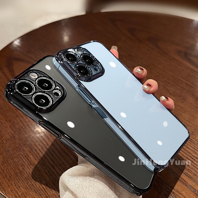 Ốp Điện Thoại TPU Mềm Trong Suốt Mạ Viền Sang Trọng Dành Cho IPhone 14 11 12 13 Pro Max X XS Max XR