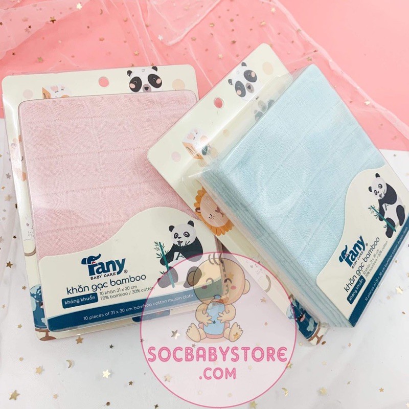 Set 10 khăn sữa sợi tre Fany