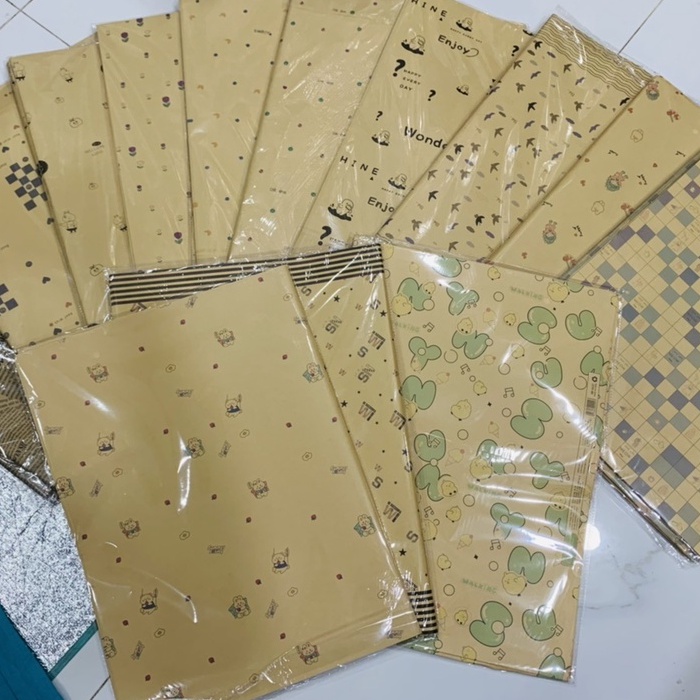 Sỉ Giấy gói quà kraft cực vintage - xấp 40 tờ - Brendo Store