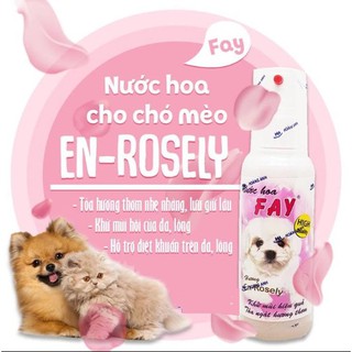 Nước Hoa GIữ Hương Cho Chó Mèo Fay 90ml