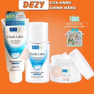 Bộ Chăm Sóc Da Mặt Hada Labo Trắng Dưỡng Ẩm - Combo Sữa Rửa Mặt Hadalabo Lotion Và Kem Dưỡng Chăm Sóc Da Rohto Nhật Dezy