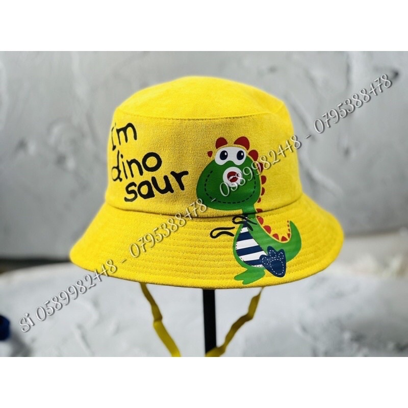 MŨ BUCKET TAI BÈO THÊU HÌNH SIÊU CUTE DỂ THƯƠNG CÓ DÂY CHO BÉ TỪ 1t đến 5t