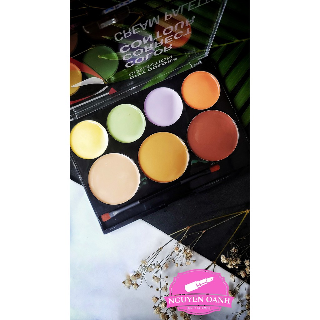 Bảng Kem Tạo Khối Che Khuyết Điểm City Color Contour & Correct Cream Palette 🌹