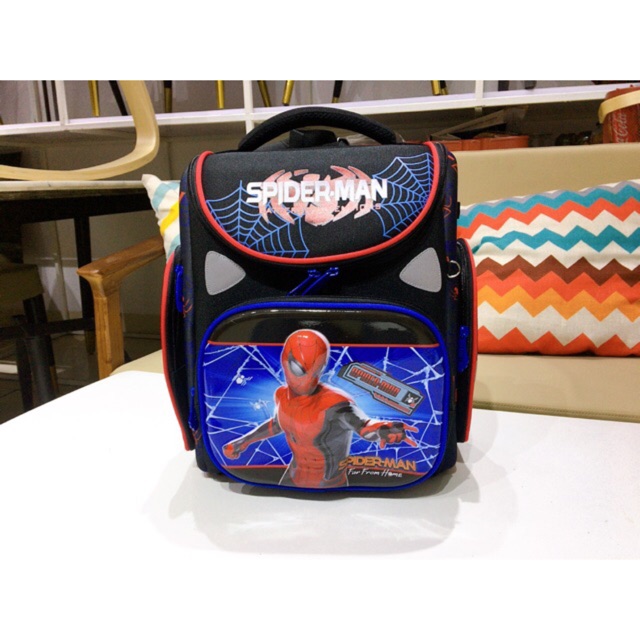 Balo cặp sách học sinh chống gù Nga hình người Nhên Spiderman 3d năm học 2020