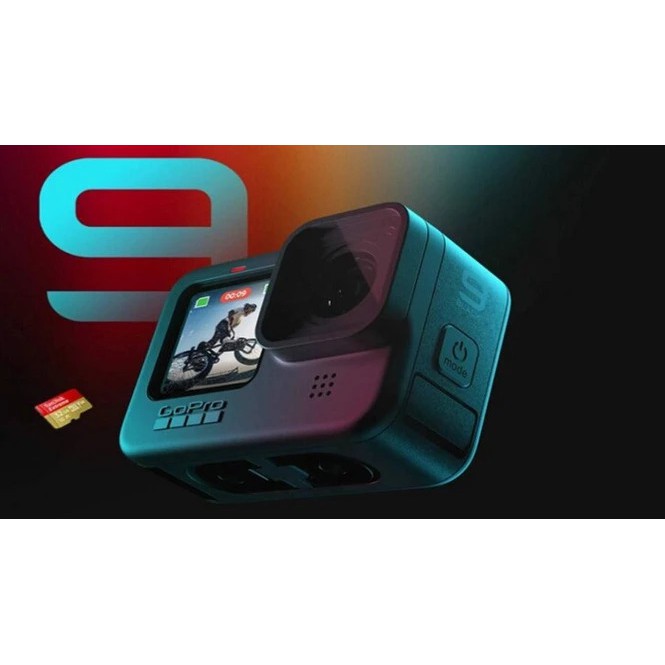 Máy quay Gopro 9 Black  - Quay 5k - 23.6MP - Tặng thẻ nhớ 64gb - Mới 90%