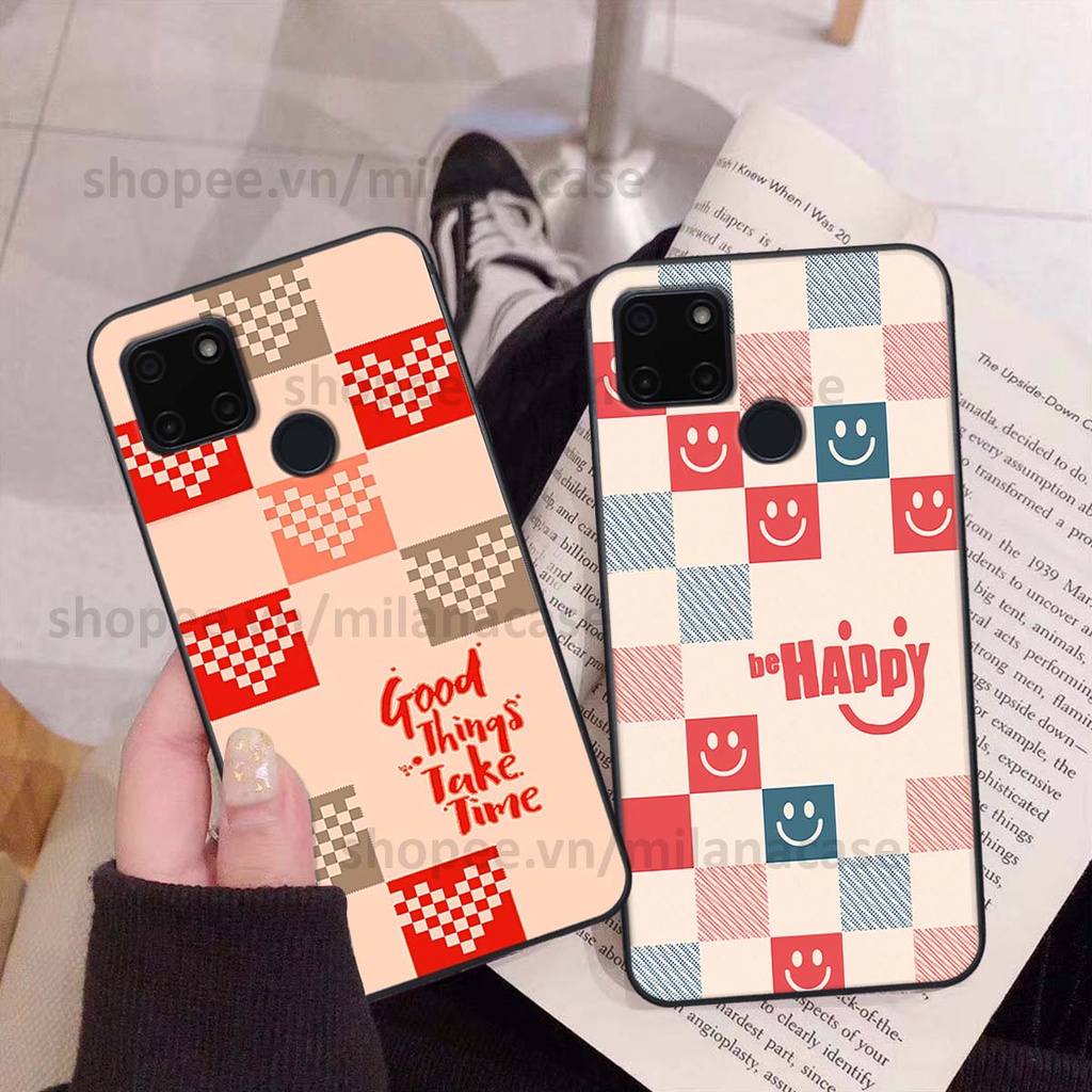Ốp Realme C20 / C21Y caro họa tiết nhiều màu sắc siêu đẹp thời trang cá tính