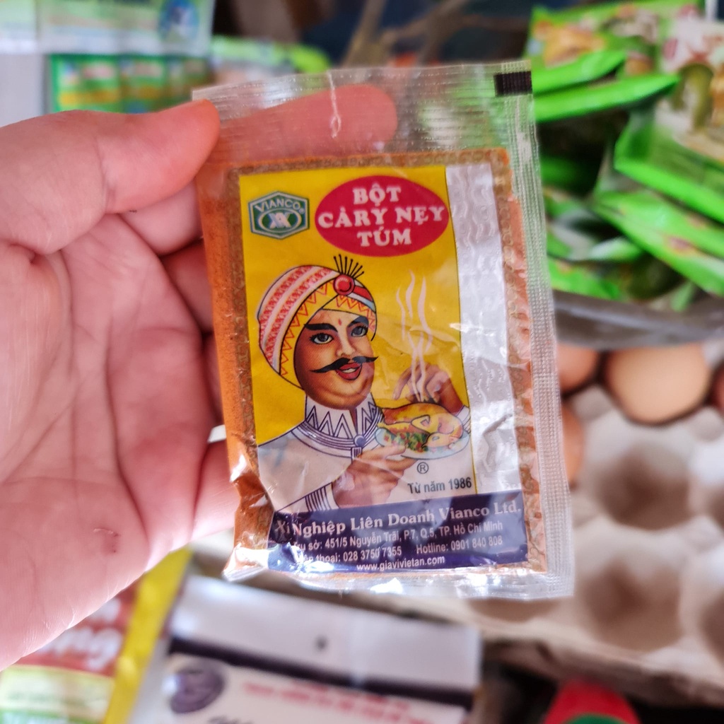 COMBO 5 GÓI BỘT CÀ RY NẸY TÚM ( gói 20gr )