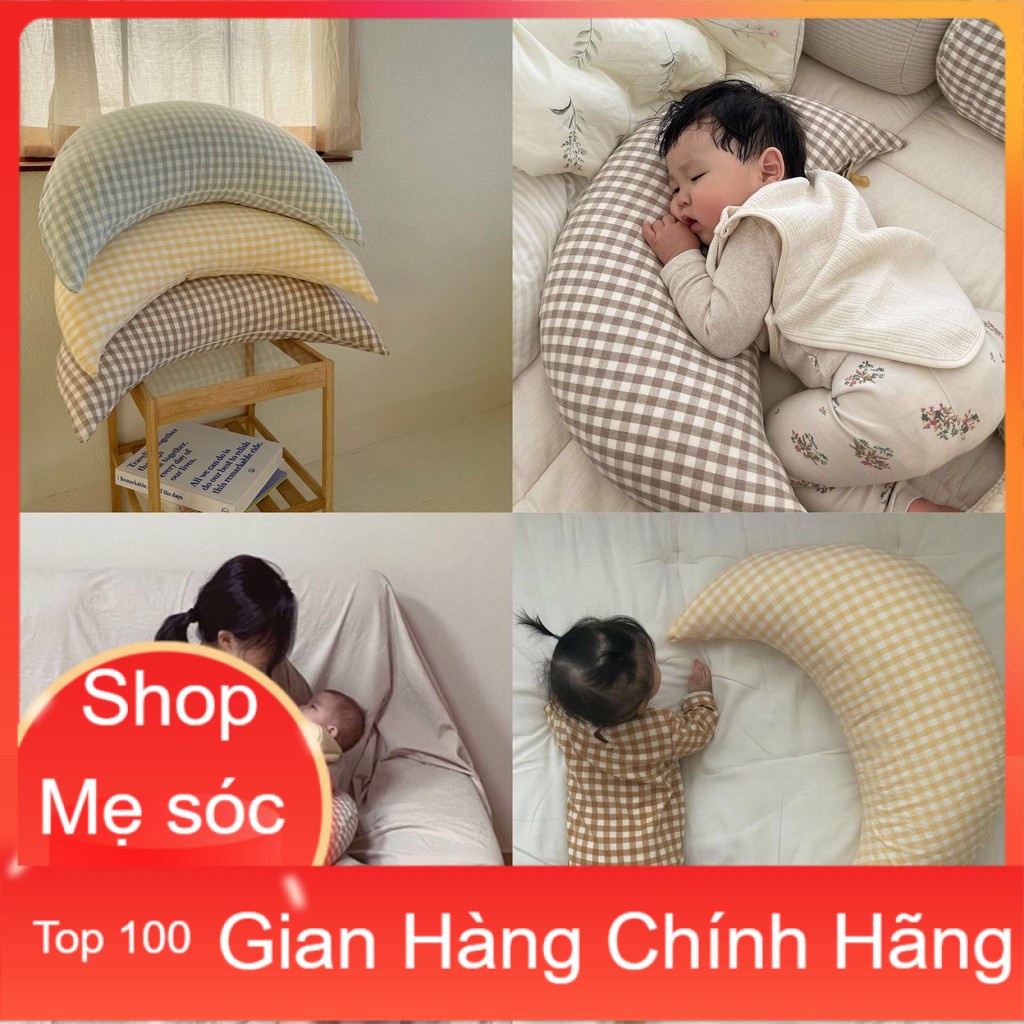 GỐI ÔM ĐA NĂNG MẶT TRĂNG - VẢI COTTON HÀN CAO CẤP