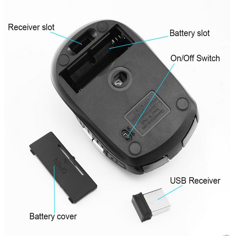 Chuột không dây Mayshow nhiều màu sắc chất lượng cao 2.4ghz
