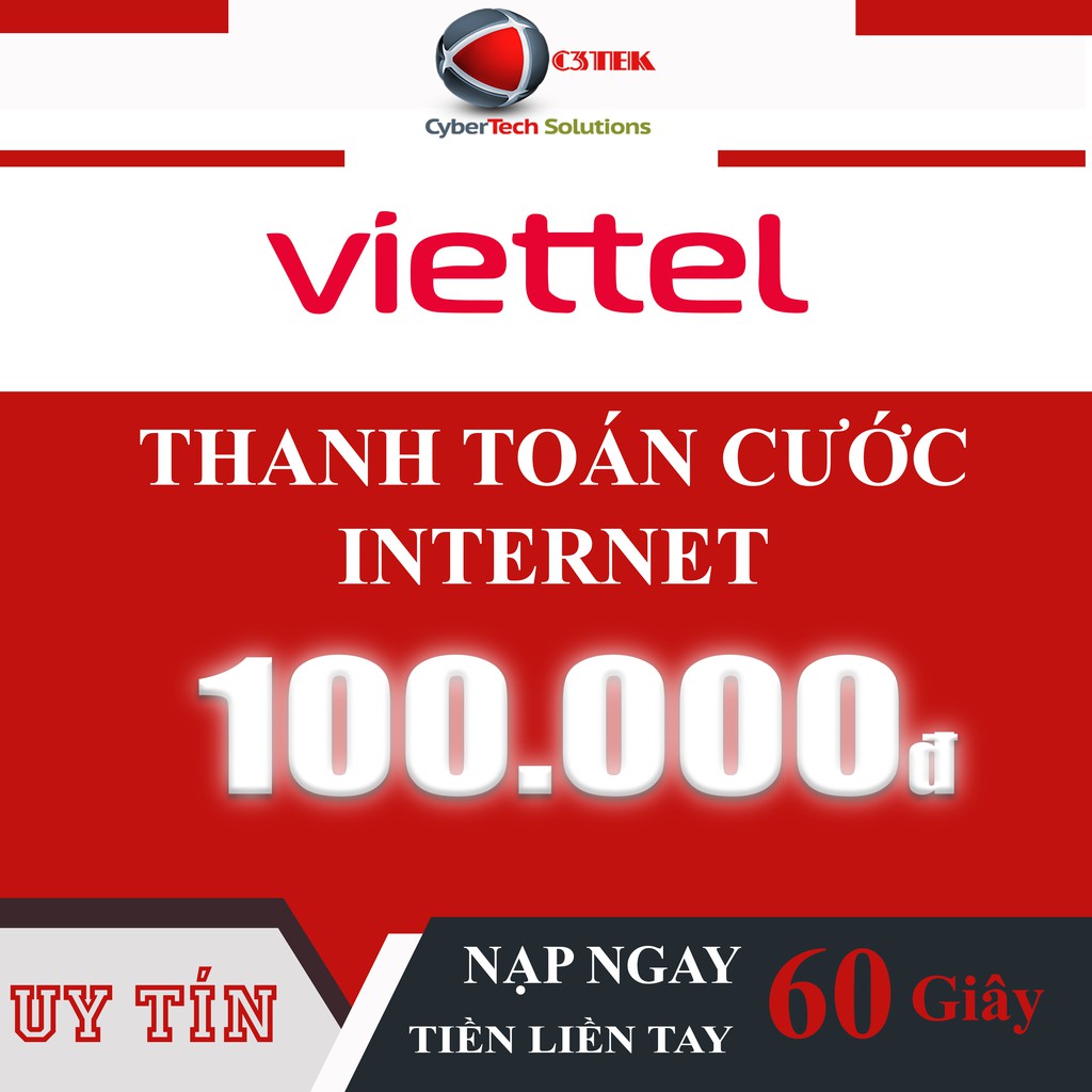 Thẻ Nạp Viettel 100K - C3TEK STORE