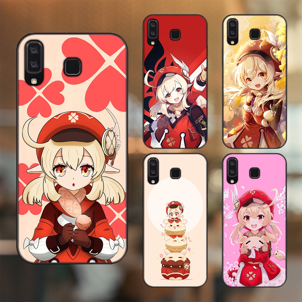 Ốp lưng Samsung A8 Star viền đen in hình Klee Genshin Impact