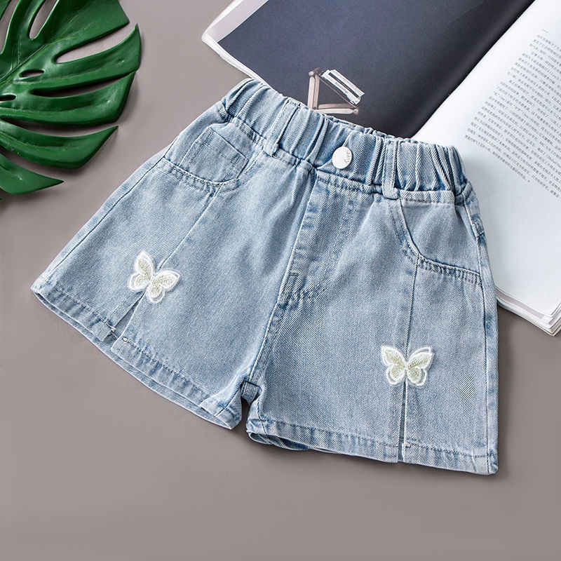 Quần Short Denim Phong Cách Mới 2022 Dễ Phối Đồ Cho Bé Gái