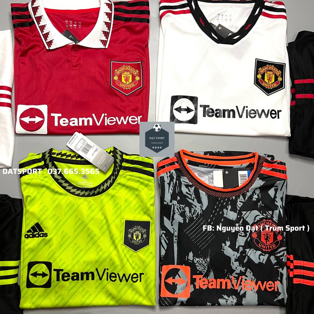 Áo Bóng Đá Mu 2021/22⚡Freeship⚡Bộ Quần Áo Bóng Đá CLB Manchester United. Hàng Gai Thái chất sịn