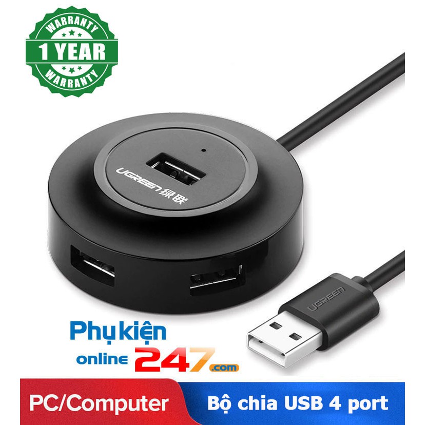 Bộ chia 4 cổng USB tốc độ cao