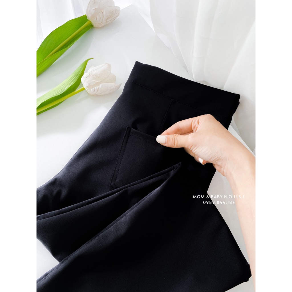 Quần Kaki bầu loại dày form ôm co giãn