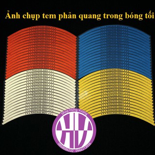 Tem phản quang dán vành RACING BOY - Tem dán vành xe máy