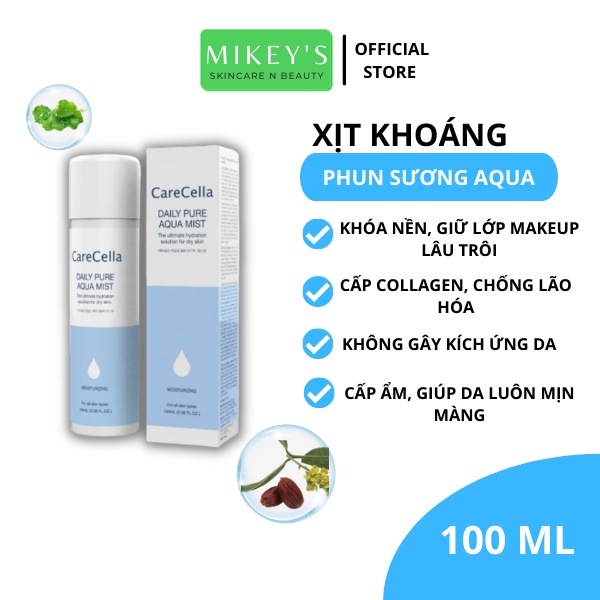 Xịt khoáng Khóa Nền Dưỡng Da Phun Sương CARECELLA xuất xứ Hàn Quốc (100 mL) | BigBuy360 - bigbuy360.vn