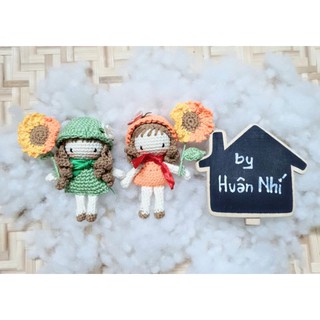 búp bê len mini handmade